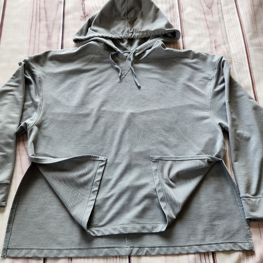 Nike Yoga Dri Fit Oversize Hoodie Particle Grey | Women's Size L - Picture 6 of 12
